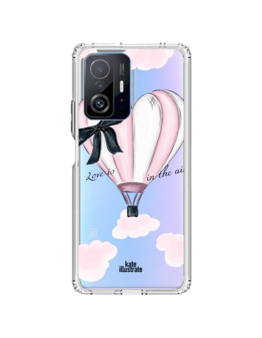 Coque Xiaomi 11T / 11T Pro Love is in the Air Love Montgolfier Transparente - kateillustrate