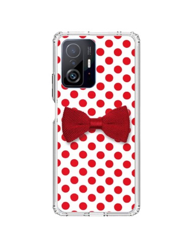 Coque Xiaomi 11T / 11T Pro Noeud Papillon Rouge Girly Bow Tie - Laetitia