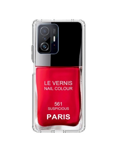 Coque Xiaomi 11T / 11T Pro Vernis Paris Suspicious Rouge - Laetitia