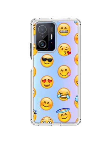 Coque Xiaomi 11T / 11T Pro Smiley Emoticone Emoji Transparente - Laetitia