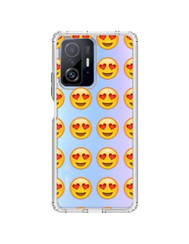 Cover Xiaomi 11T / 11T Pro Amore Sorriso Emoji Trasparente - Laetitia