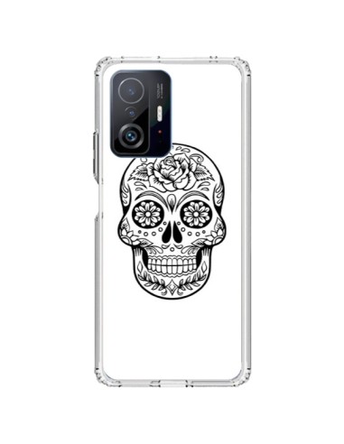 Coque Xiaomi 11T / 11T Pro Tête de Mort Mexicaine Noir - Laetitia