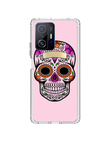 Xiaomi 11T / 11T Pro Case Skull Messicano Pink Multicolor - Laetitia