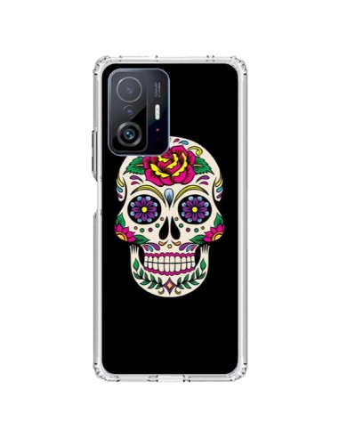 Coque Xiaomi 11T / 11T Pro Tête de Mort Mexicaine Multicolore Noir - Laetitia