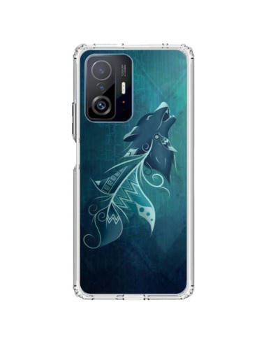 Coque Xiaomi 11T / 11T Pro Wolfeather Plume Loup - LouJah