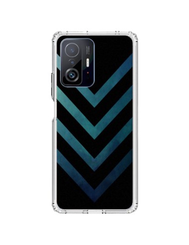 Cover Xiaomi 11T / 11T Pro Blu Nero Arrow Freccia - LouJah