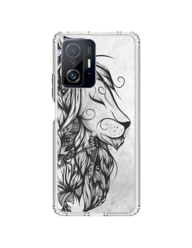 Coque Xiaomi 11T / 11T Pro Poetic Lion Noir Blanc - LouJah