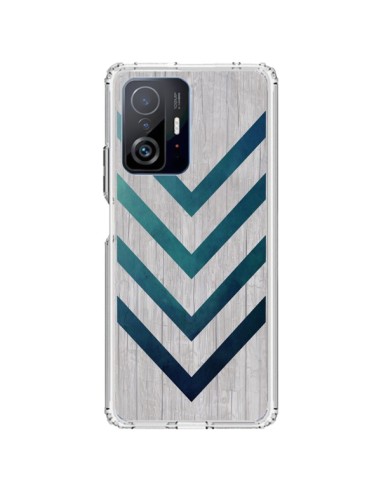 Coque Xiaomi 11T / 11T Pro Blue Arrow Wood Fleche Bois - LouJah