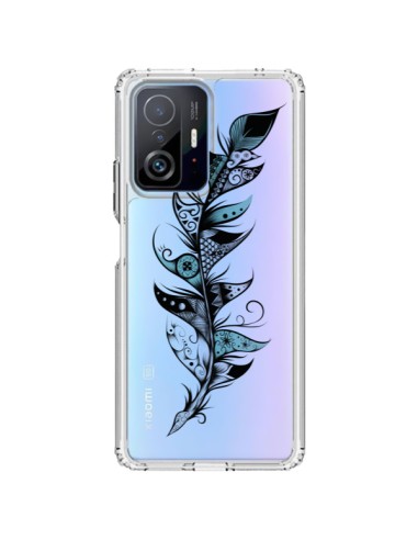 Coque Xiaomi 11T / 11T Pro Plume Poétique Transparente - LouJah