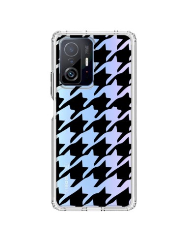 Coque Xiaomi 11T / 11T Pro Vichy Gros Carre noir Transparente - Petit Griffin