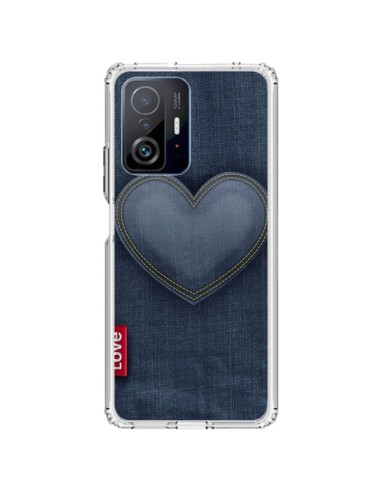 Coque Xiaomi 11T / 11T Pro Love Coeur en Jean - Lassana