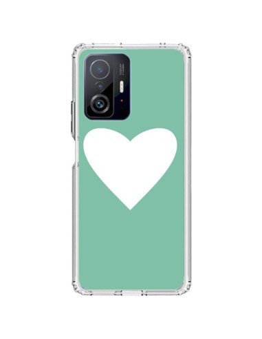 Coque Xiaomi 11T / 11T Pro Coeur Mint Vert - Mary Nesrala