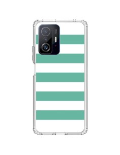 Coque Xiaomi 11T / 11T Pro Bandes Mint Vert - Mary Nesrala