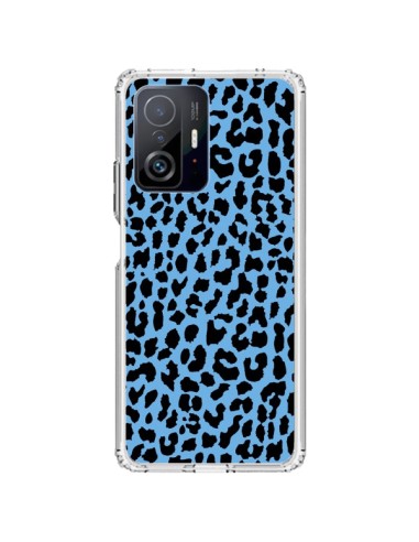 Coque Xiaomi 11T / 11T Pro Leopard Bleu Neon - Mary Nesrala