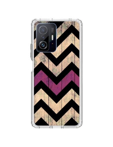 Cover Xiaomi 11T / 11T Pro Chevron Vintage Legno Wood - Mary Nesrala