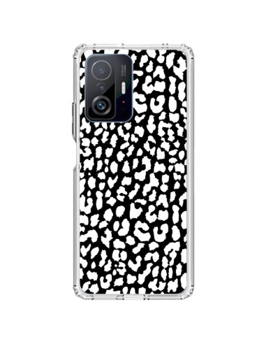 Coque Xiaomi 11T / 11T Pro Leopard Noir et Blanc - Mary Nesrala