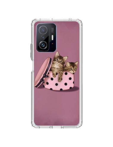 Xiaomi 11T / 11T Pro Case Caton Cat Kitten Boite Polka - Maryline Cazenave