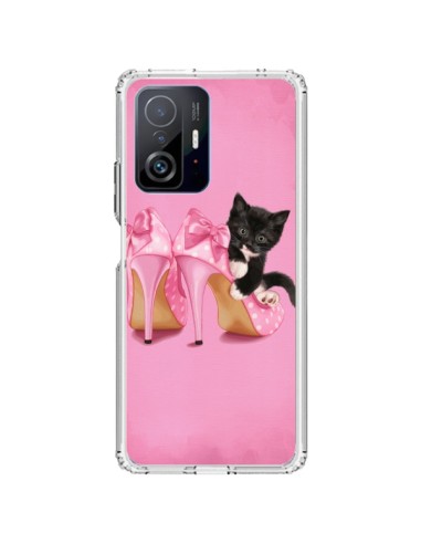 Coque Xiaomi 11T / 11T Pro Chaton Chat Noir Kitten Chaussure Shoes - Maryline Cazenave