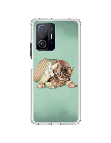 Coque Xiaomi 11T / 11T Pro Chaton Chat Kitten Boite Bonbon Candy - Maryline Cazenave