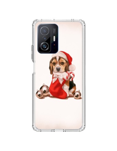Coque Xiaomi 11T / 11T Pro Chien Dog Pere Noel Christmas - Maryline Cazenave