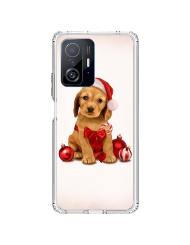 Coque Xiaomi 11T / 11T Pro Chien Dog Pere Noel Christmas Boules Sapin - Maryline Cazenave