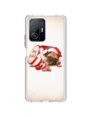 Coque Xiaomi 11T / 11T Pro Chien Dog Pere Noel Christmas Boite - Maryline Cazenave