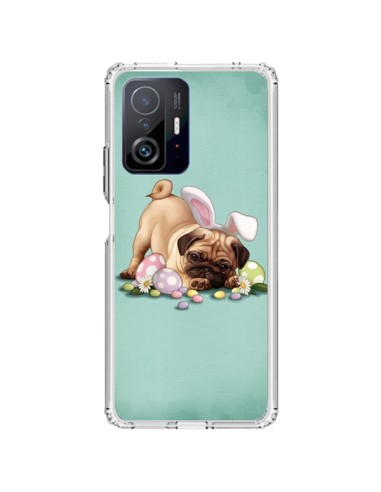 Coque Xiaomi 11T / 11T Pro Chien Dog Rabbit Lapin Pâques Easter - Maryline Cazenave