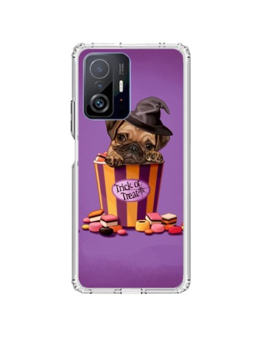 Coque Xiaomi 11T / 11T Pro Chien Dog Halloween Sorciere Bonbon - Maryline Cazenave