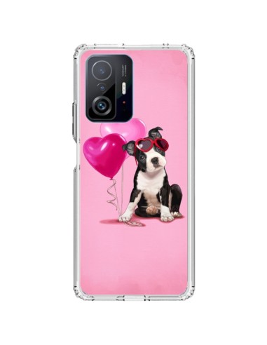 Cover Xiaomi 11T / 11T Pro Cane Palloncino Occhiali Cuore Rosa - Maryline Cazenave