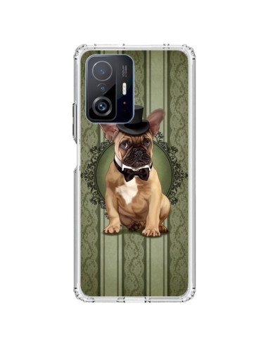 Coque Xiaomi 11T / 11T Pro Chien Dog Bulldog Noeud Papillon Chapeau - Maryline Cazenave