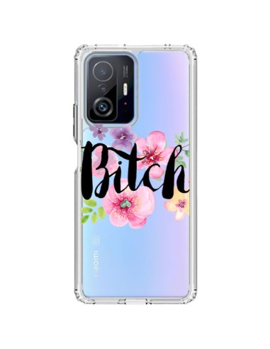 Xiaomi 11T / 11T Pro Case Bitch Flower Flowers Clear - Maryline Cazenave