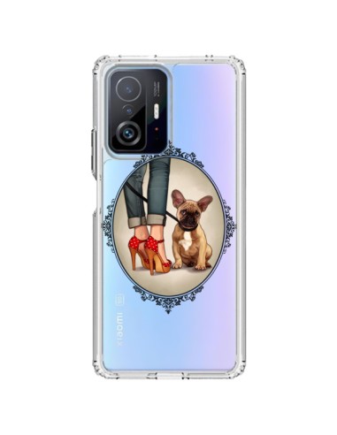 Coque Xiaomi 11T / 11T Pro Lady Jambes Chien Bulldog Dog Transparente - Maryline Cazenave