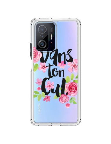 Cover Xiaomi 11T / 11T Pro Dans Ton Cul Fiori Trasparente - Maryline Cazenave