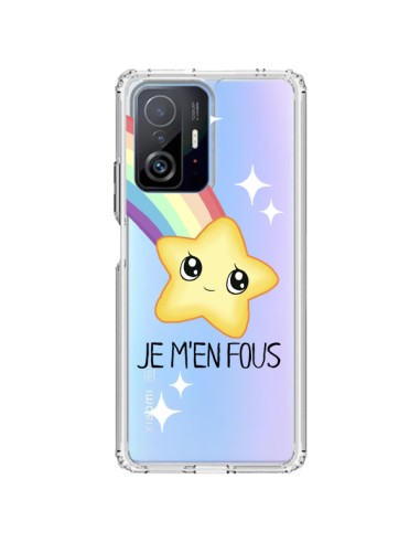 Coque Xiaomi 11T / 11T Pro Etoile Je M'en Fous Transparente - Maryline Cazenave