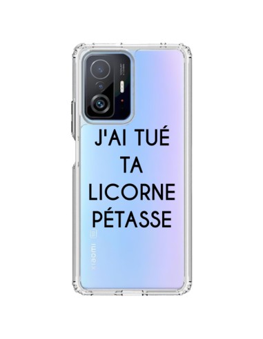 Cover Xiaomi 11T / 11T Pro Tué Licorne Pétasse Trasparente Unicorno - Maryline Cazenave