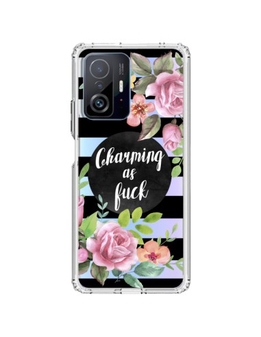 Cover Xiaomi 11T / 11T Pro Charming as Fuck Fioris Trasparente - Maryline Cazenave