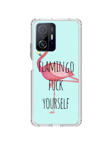 Coque Xiaomi 11T / 11T Pro Flamingo Fuck Yourself - Maryline Cazenave