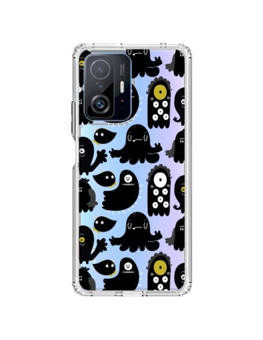 Cover Xiaomi 11T / 11T Pro Monsters Pattern Mostri Trasparente - Maria Jose Da Luz