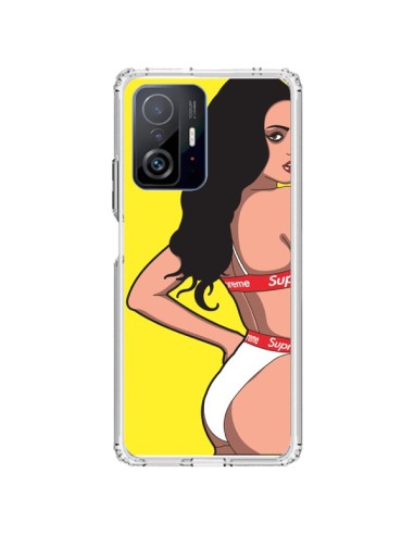 Cover Xiaomi 11T / 11T Pro Pop Art Donna Giallo - Mikadololo