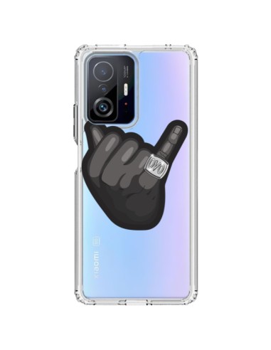 Coque Xiaomi 11T / 11T Pro OVO Ring bague Transparente - Mikadololo