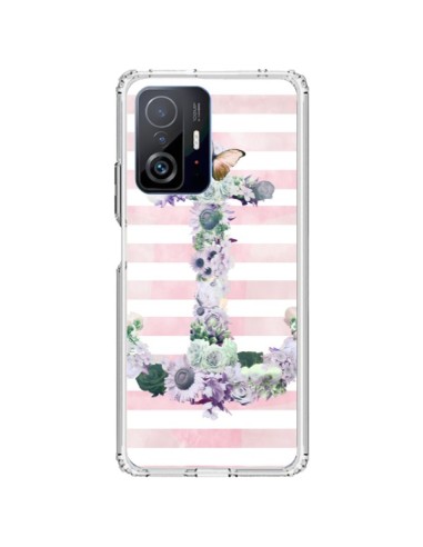 Xiaomi 11T / 11T Pro Case Ancora Marina Pink Flowers - Monica Martinez