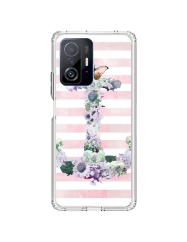 Cover Xiaomi 11T / 11T Pro Ancora Marina Rosa Fiori - Monica Martinez