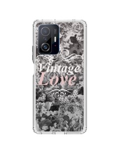 Xiaomi 11T / 11T Pro Case Vintage Love Black Flowers - Monica Martinez