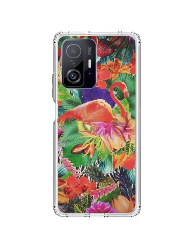 Coque Xiaomi 11T / 11T Pro Tropical Flamant Rose - Monica Martinez