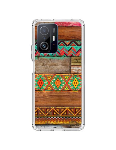 Cover Xiaomi 11T / 11T Pro Indian Wood Legno Azteque - Maximilian San