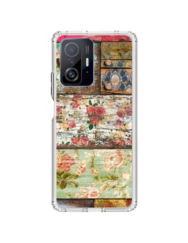 Xiaomi 11T / 11T Pro Case Lady Rococo Wood Flowers - Maximilian San