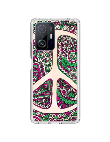 Xiaomi 11T / 11T Pro Case Peace and Love Aztec Vaniglia - Maximilian San