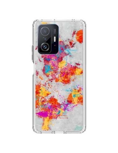 Coque Xiaomi 11T / 11T Pro Terre Map Monde Mother Earth Crying - Maximilian San