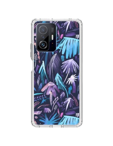 Cover Xiaomi 11T / 11T Pro Brushstrokes Tropicali Palme Azzurro - Ninola Design