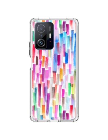 Xiaomi 11T / 11T Pro Case Colorful Brushstrokes Multicolor - Ninola Design